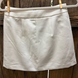 Express Ivory Textured Skirt